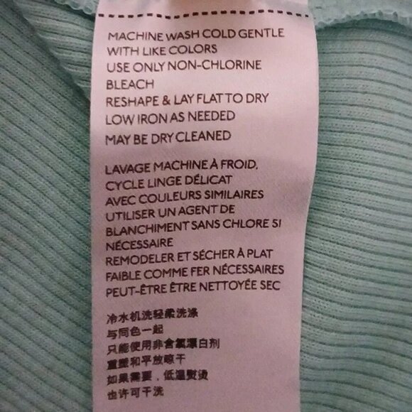 Free People Margaux Pastel Blue Ribbed Top - Picture 8 of 9